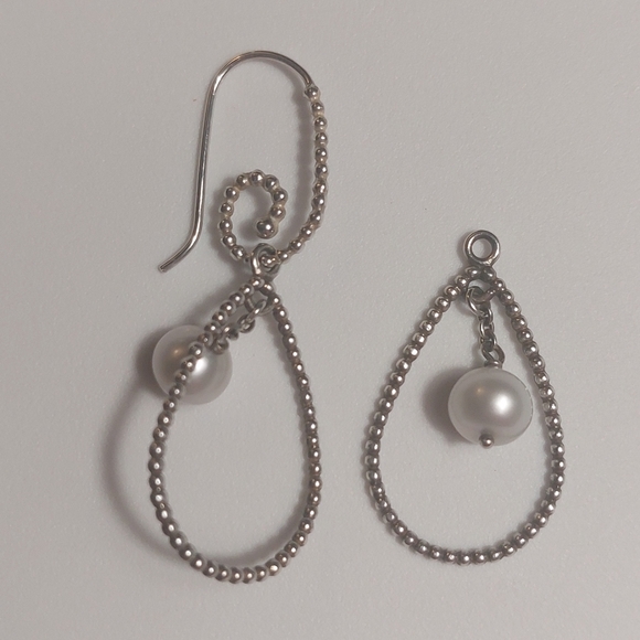 RETIRED Pandora Compose Sterling Silver Interchangeable Earings Bundle - Picture 2 of 6